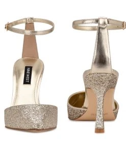 Nine West Shaply Pointy Toe Ankle Strap Pumps