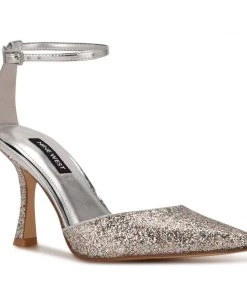 Nine West Shaply Pointy Toe Ankle Strap Pumps