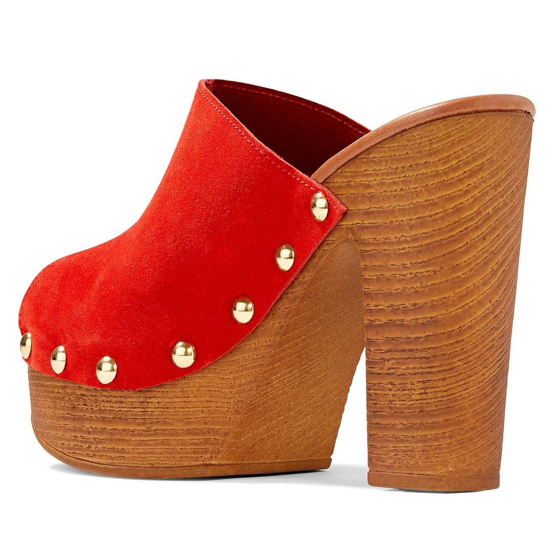 Nine West Shaya Heeled Clog Sandals Heels 5 Nine West Shaya Heeled Clog Sandals Heels