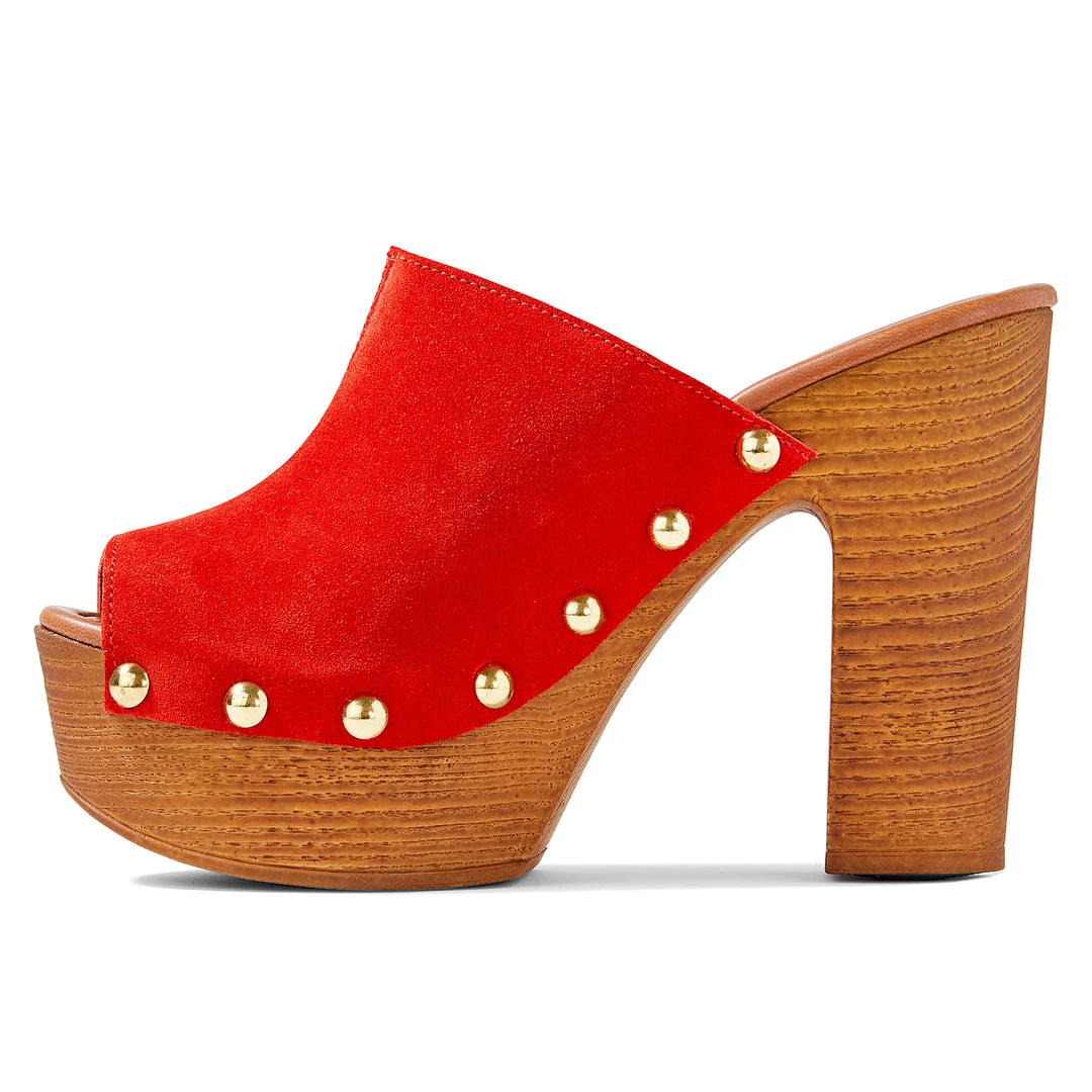 Nine West Shaya Heeled Clog Sandals Heels 6 Nine West Shaya Heeled Clog Sandals Heels