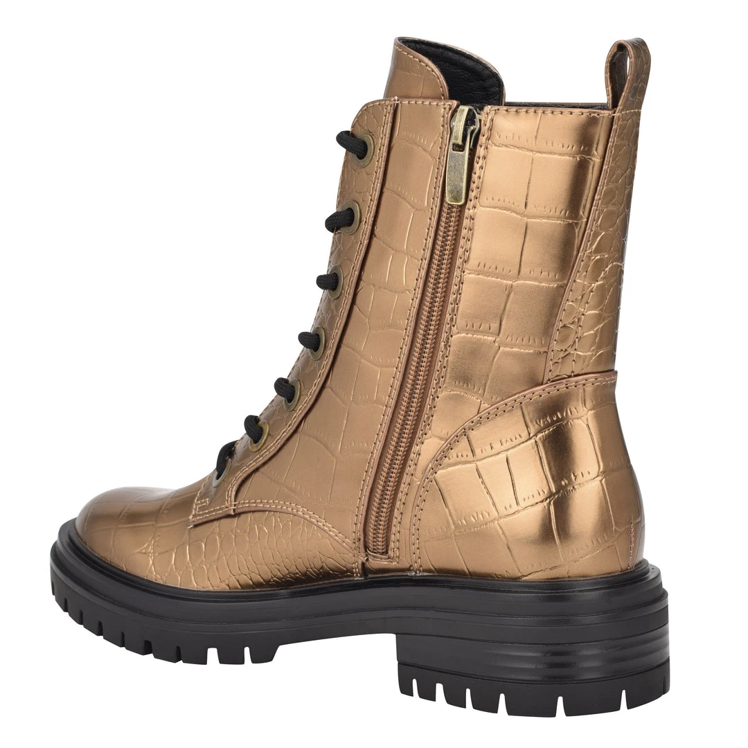 Nine West Metallic Mindset Silana Lug Sole Boots 5 Nine West Metallic Mindset Silana Lug Sole Boots