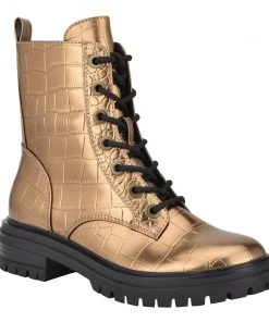 Nine West Metallic Mindset Silana Lug Sole Boots 9 Nine West Metallic Mindset Silana Lug Sole Boots