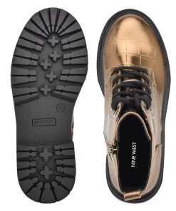 Nine West Metallic Mindset Silana Lug Sole Boots 13 Nine West Metallic Mindset Silana Lug Sole Boots