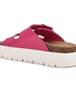 Nine West Simplee Platform Slide Sandals High Impact Platforms