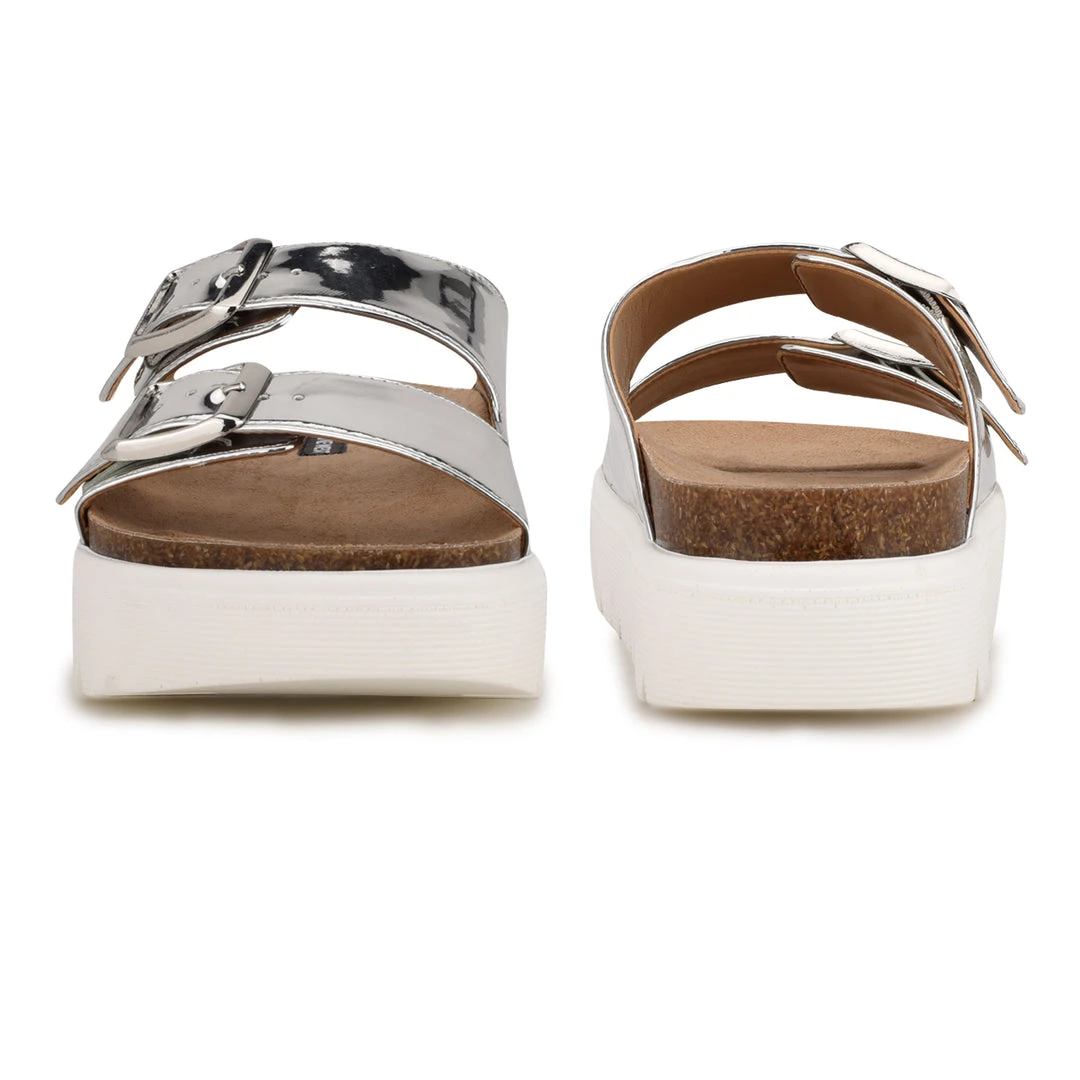 Nine West Simplee Platform Slide Sandals High Impact Platforms 6 Nine West Simplee Platform Slide Sandals High Impact Platforms