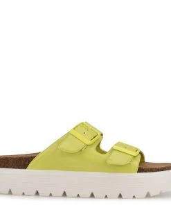Nine West Simplee Platform Slide Sandals