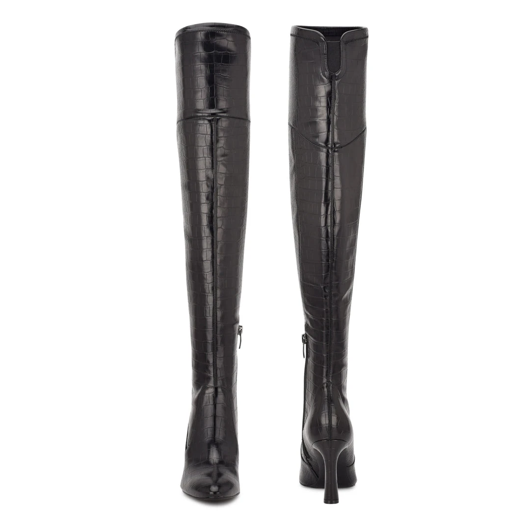 Nine West Sizzle Over The Knee Heel Boots 6 Nine West Sizzle Over The Knee Heel Boots