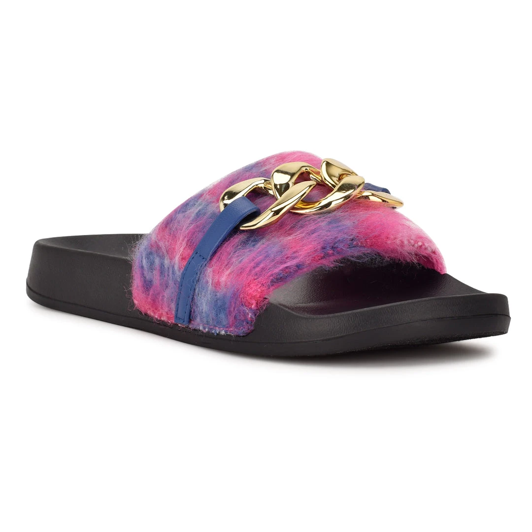 Nine West Slinks Flat Slide Sandals Color Pop 4 Nine West Slinks Flat Slide Sandals Color Pop