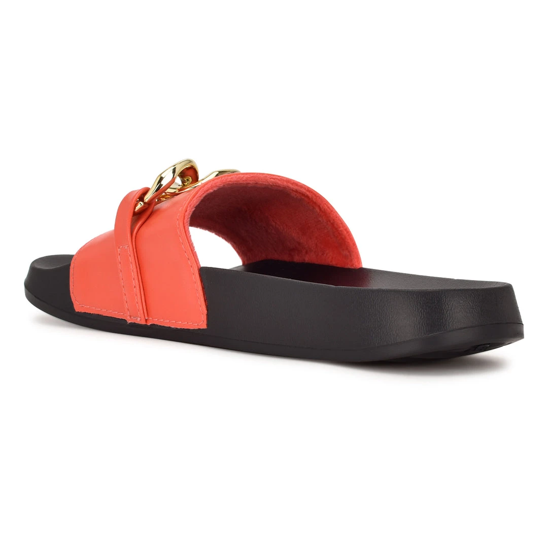 Nine West Color Pop Slinks Flat Slide Sandals 5 Nine West Color Pop Slinks Flat Slide Sandals