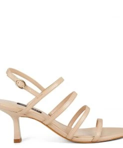 Nine West Heels Smooth Heeled Strappy Sandals