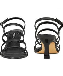 Nine West Heels Smooth Heeled Strappy Sandals 12 Nine West Heels Smooth Heeled Strappy Sandals