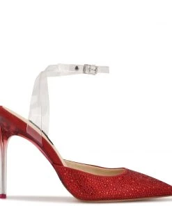 Nine West Sparkel Ankle Strap Pumps Color Pop