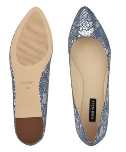 Nine West Metallic Mindset Speakup Almond Toe Flats