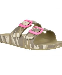 Nine West Splash Flat Slide Sandals Mules & Slides