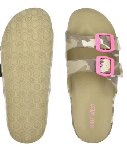 Nine West Splash Flat Slide Sandals Mules & Slides