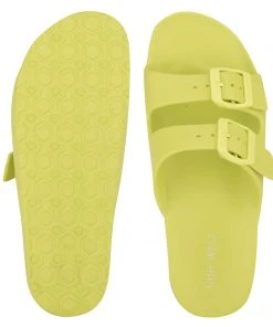 Nine West Color Pop Splash Flat Slide Sandals 11 Nine West Color Pop Splash Flat Slide Sandals
