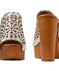 Nine West Star Heeled Clog Sandals