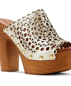 Nine West Star Heeled Clog Sandals