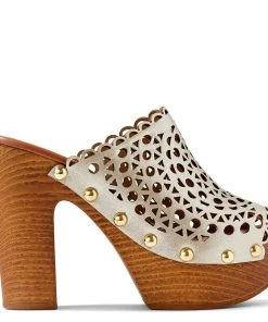 Nine West Star Heeled Clog Sandals
