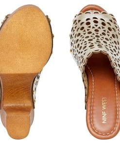 Nine West Star Heeled Clog Sandals