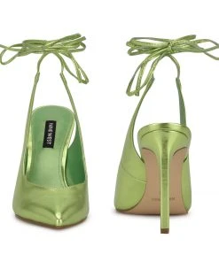 Nine West Lace It Up Talon Ankle Wrap Dress Pumps