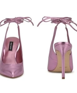 Nine West Lace It Up Talon Ankle Wrap Dress Pumps