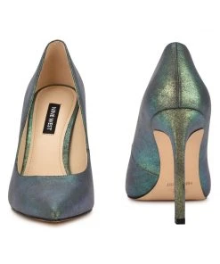 Nine West Metallic Mindset Tatiana Pointy Toe Pumps 10 Nine West Metallic Mindset Tatiana Pointy Toe Pumps