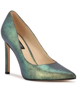 Nine West Metallic Mindset Tatiana Pointy Toe Pumps 8 Nine West Metallic Mindset Tatiana Pointy Toe Pumps