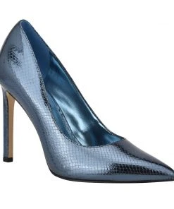 Nine West Tatiana Pointy Toe Pumps Metallic Mindset