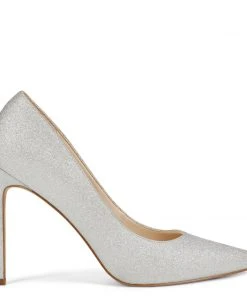 Nine West Tatiana Pointy Toe Pumps Metallic Mindset