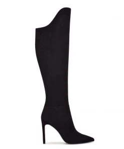 Nine West Shoes Teleena Wide Calf Heeled Boots