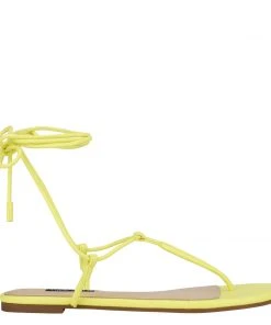 Nine West Tella Ankle Wrap Flat Sandals