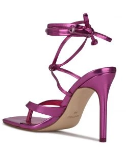 Nine West Terrie Ankle Wrap Heeled Sandals Lace It Up 9 Nine West Terrie Ankle Wrap Heeled Sandals Lace It Up
