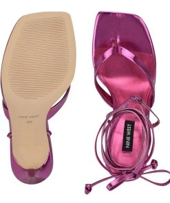 Nine West Terrie Ankle Wrap Heeled Sandals Lace It Up 11 Nine West Terrie Ankle Wrap Heeled Sandals Lace It Up