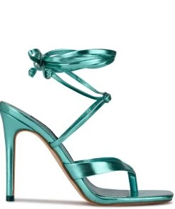 Nine West Terrie Ankle Wrap Heeled Sandals