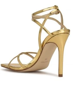 Nine West Tidle Ankle Strap Sandals Metallic Mindset 9 Nine West Tidle Ankle Strap Sandals Metallic Mindset