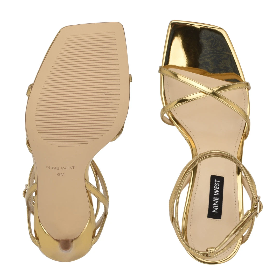 Nine West Tidle Ankle Strap Sandals Metallic Mindset 7 Nine West Tidle Ankle Strap Sandals Metallic Mindset