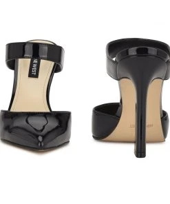 Nine West Tiger Heel Mules 10 Nine West Tiger Heel Mules
