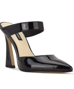 Nine West Tiger Heel Mules 8 Nine West Tiger Heel Mules