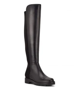 Nine West Tread Over The Knee Lug Sole Boots Shoes