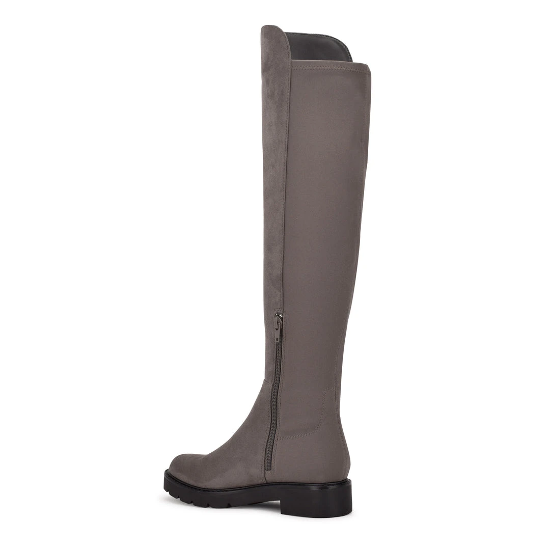 Nine West Tread Over The Knee Lug Sole Boots Shoes 5 Nine West Tread Over The Knee Lug Sole Boots Shoes