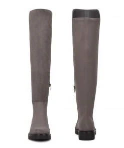 Nine West Tread Over The Knee Lug Sole Boots Shoes 10 Nine West Tread Over The Knee Lug Sole Boots Shoes