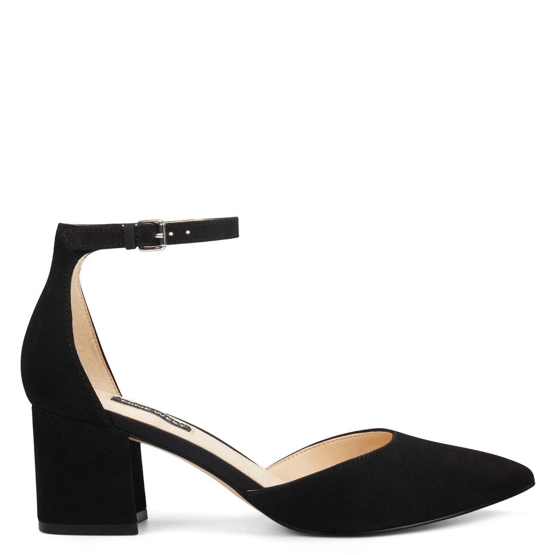 Nine West Trini Ankle Strap Block Heel Pumps Heels 3 Nine West Trini Ankle Strap Block Heel Pumps Heels