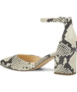 Nine West Heels Trini Ankle Strap Block Heel Pumps 10 Nine West Heels Trini Ankle Strap Block Heel Pumps