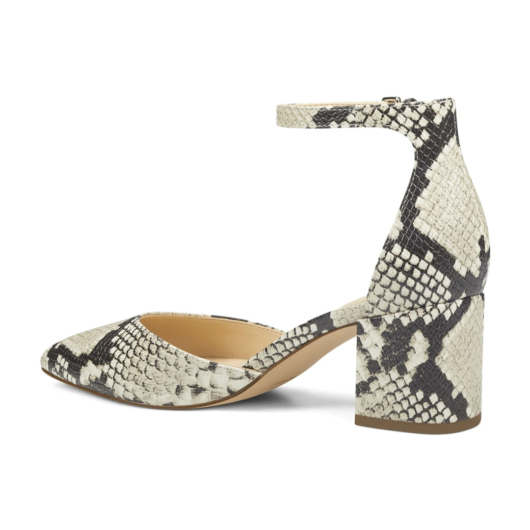 Nine West Heels Trini Ankle Strap Block Heel Pumps 5 Nine West Heels Trini Ankle Strap Block Heel Pumps