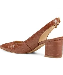 Nine West Heels Tulip Block Heel Slingback Pumps 10 Nine West Heels Tulip Block Heel Slingback Pumps