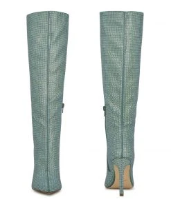 Nine West Heel Appeal Tysh Rhinestone Dress Boots 10 Nine West Heel Appeal Tysh Rhinestone Dress Boots