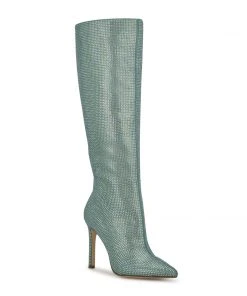 Nine West Heel Appeal Tysh Rhinestone Dress Boots