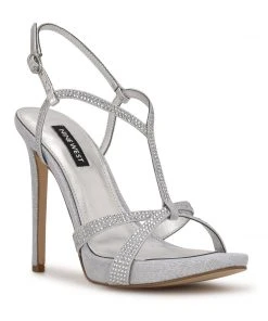 Nine West High Impact Platforms Ulliy Heeled Dress Sandals