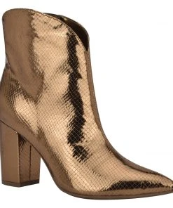 Nine West Metallic Mindset Umay Western Booties